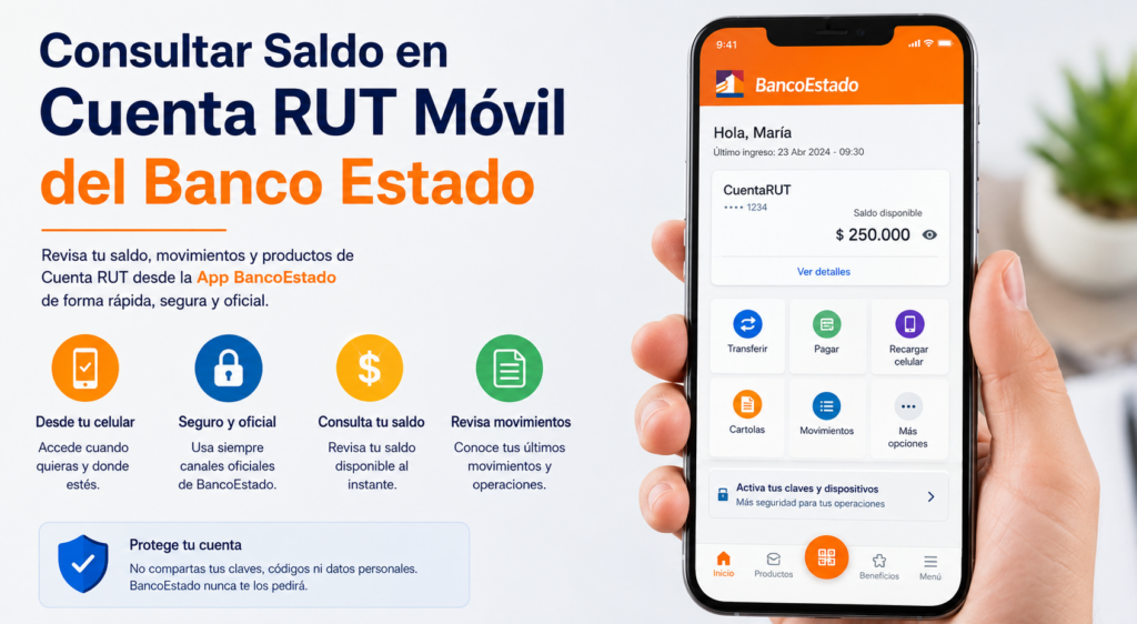 Consultar Saldo en Cuenta RUT Móvil del Banco Estado