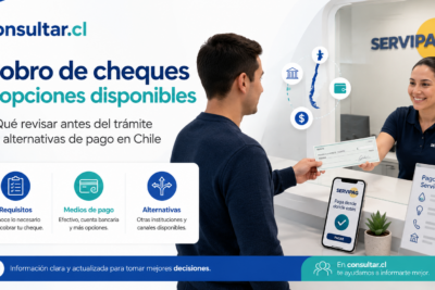 Se pueden cobrar cheques en Servipag