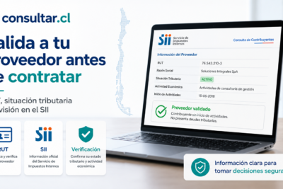 Cómo verificar un proveedor por RUT en el SII