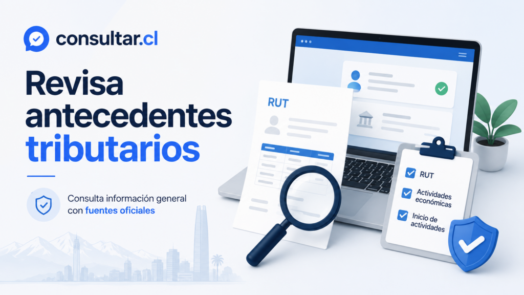 Consultar un RUT en el SII: datos tributarios públicos y límites