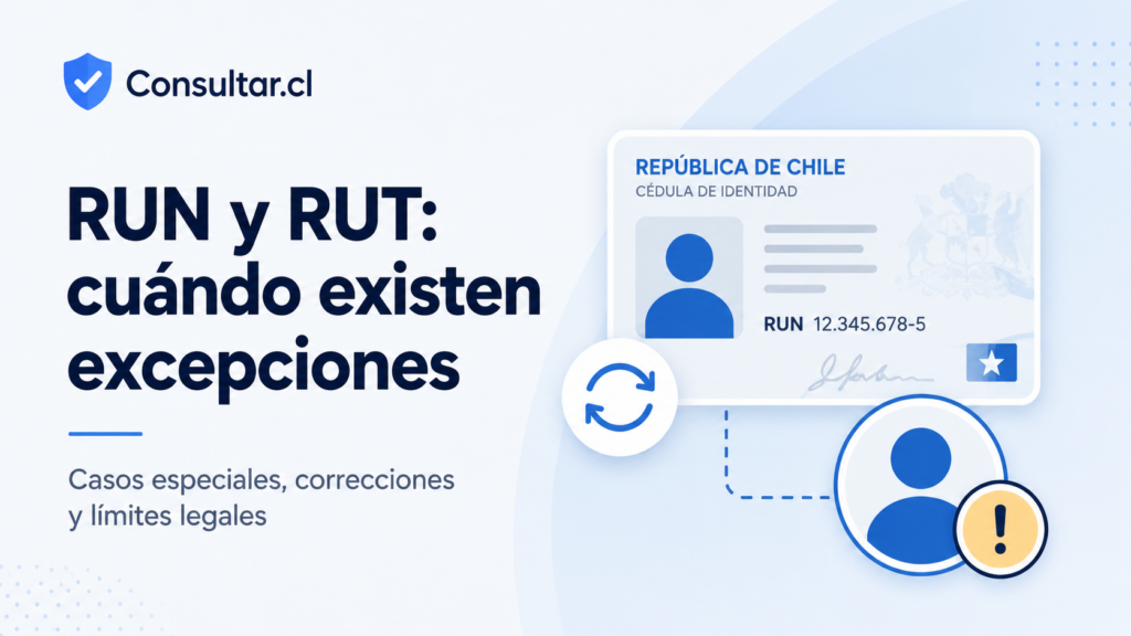 Puede cambiar el RUT de una persona en Chile
