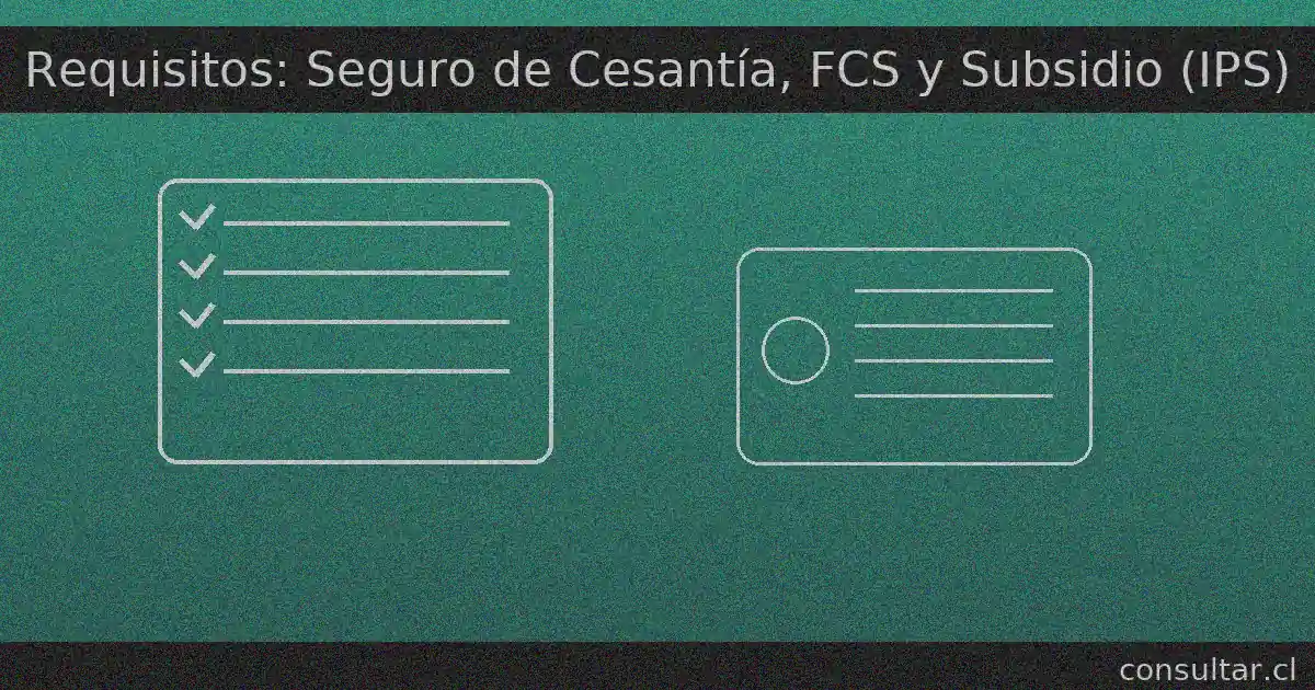 Requisitos para bono cesante: Seguro de Cesantía (AFC), Fondo de Cesantía Solidario y Subsidio de Cesantía (IPS)