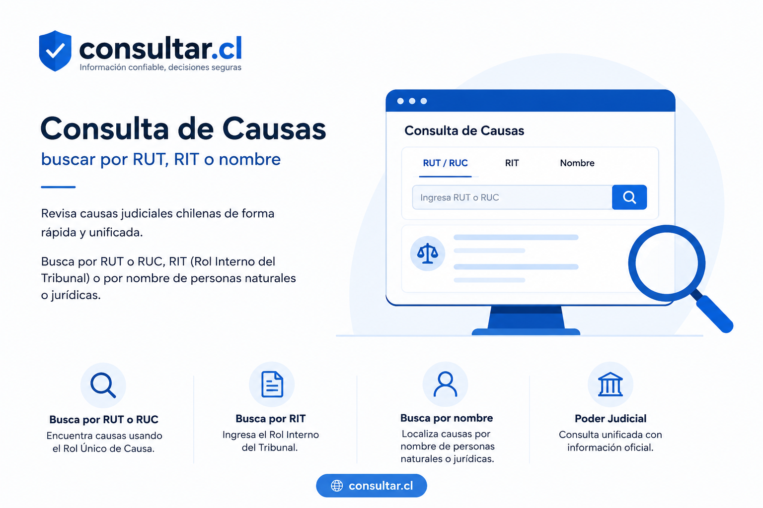 buscar por RUT, RIT o nombre