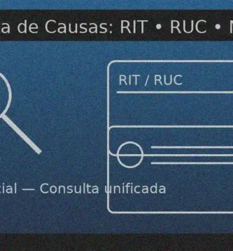 Consulta unificada del Poder Judicial: busca causas por RIT, RUC/ROL, nombre o RUT, y por tribunal.