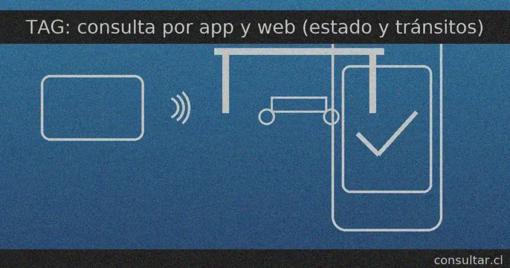 TAG en Chile: consulta el estado y tus tránsitos por app o web (dispositivo, pórtico y celular)