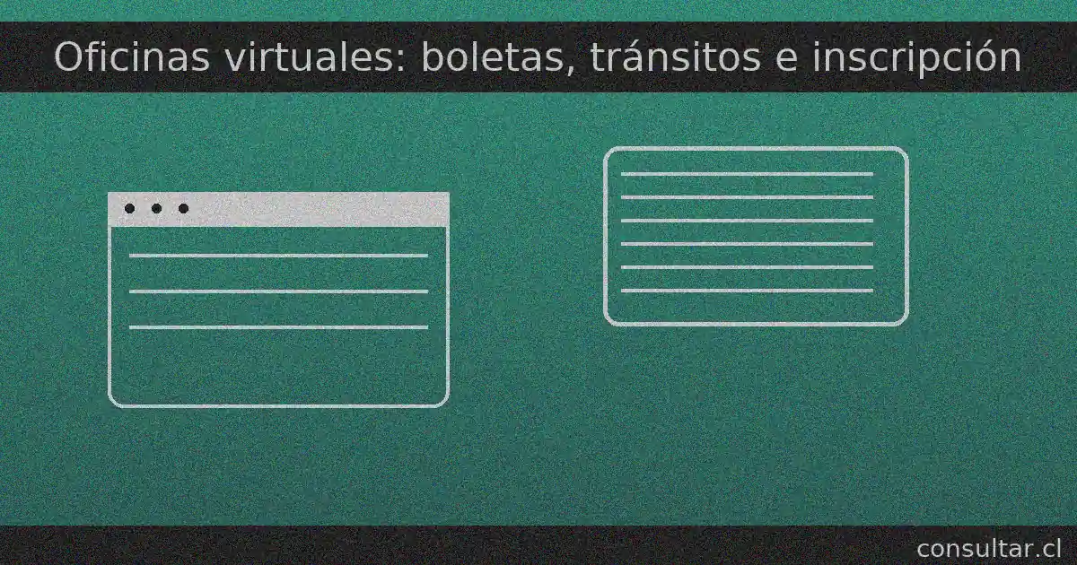 Oficinas virtuales: ver boletas, tránsitos y estado del TAG con tu RUT — consultar.cl