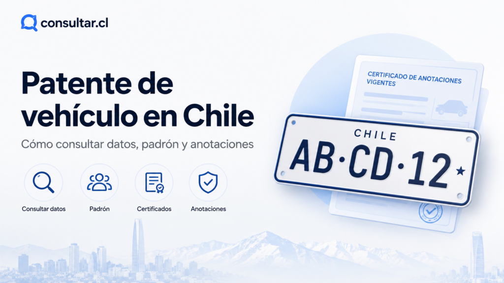 Patente de vehículo en Chile